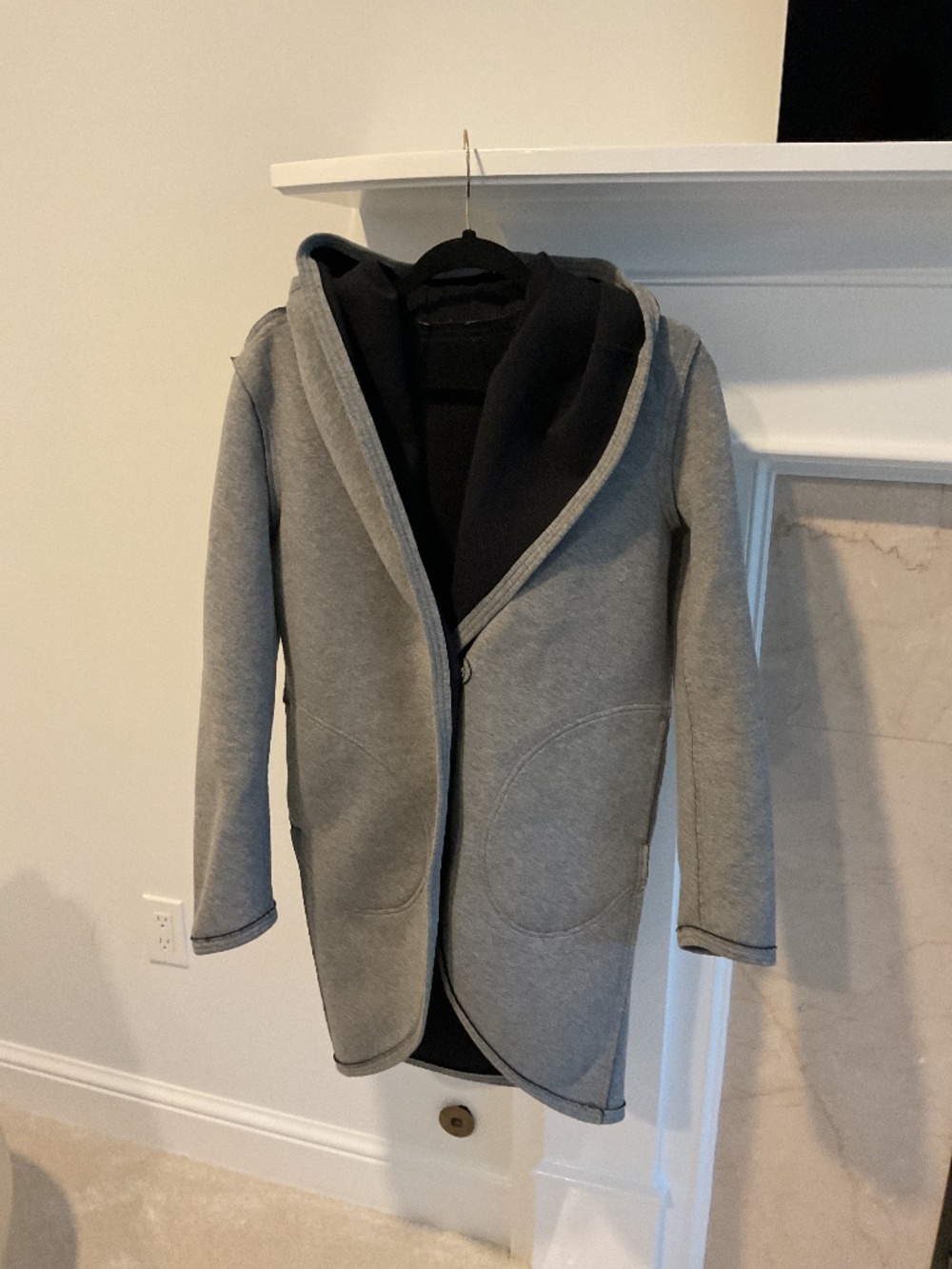 Reversible Lululemon one size grey and black athletic jacket